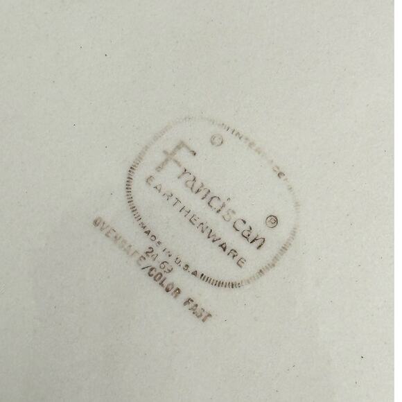 Franciscan Desert Rose Vintage Oval Platter 14.5" x 10" Made in USA - Picture 7 of 7